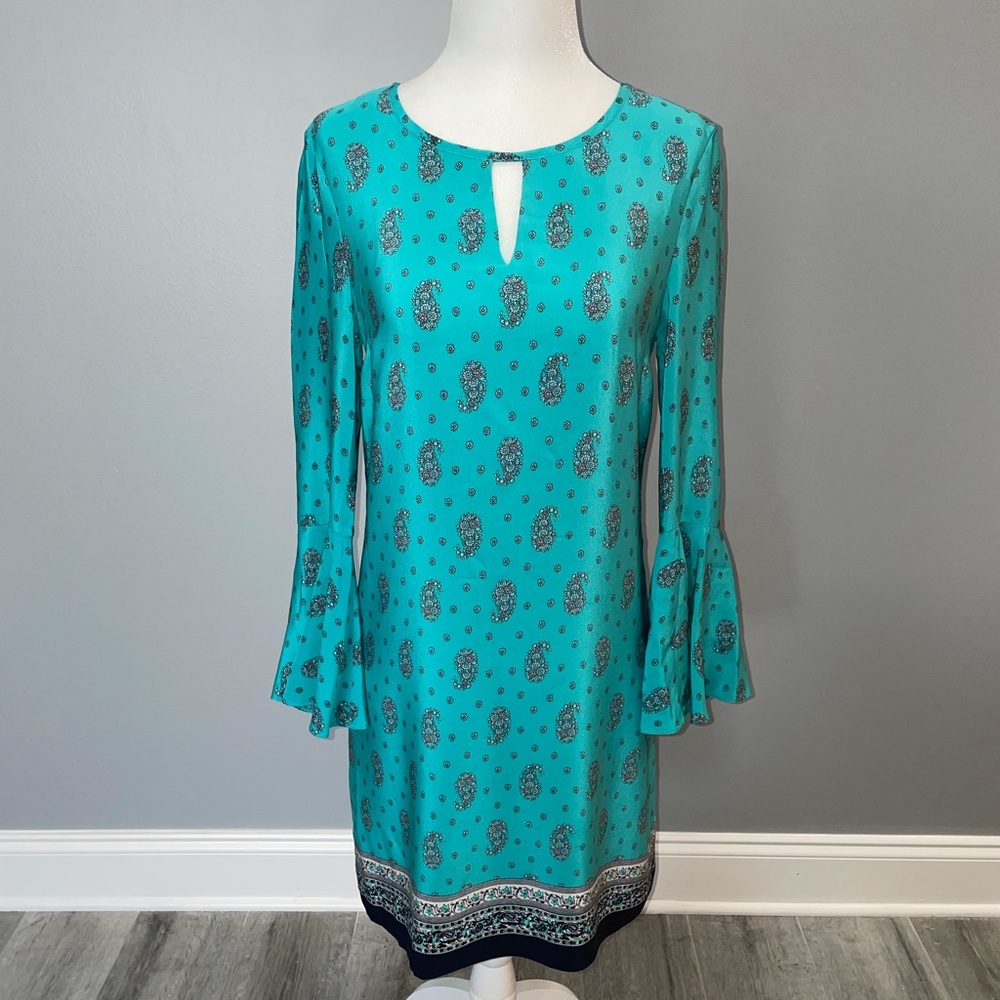 JUICY COUTURE 100% Silk Paisley Dress Size 0